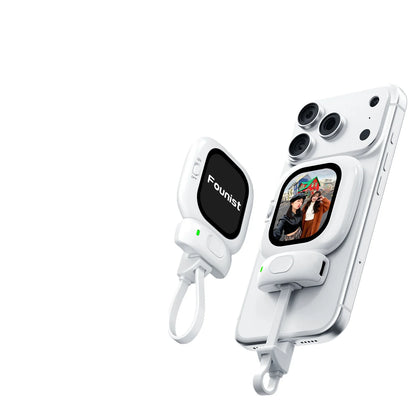 Founist Vlogmate Mini Magnetic Selfie Monitor – AMOLED Rear Camera Screen for iPhone 15/16/17